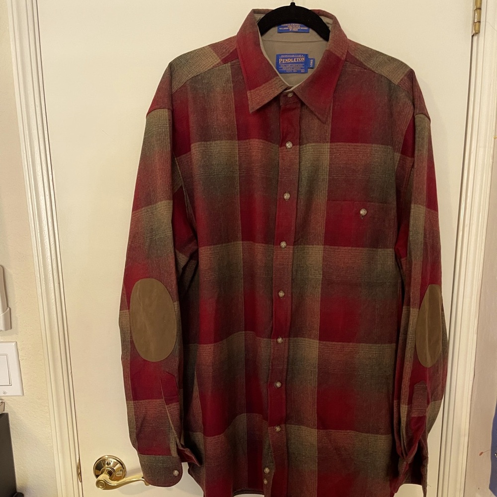 Pendleton XL Long 100% Virgin Wool Men’s Long Sleeve Shirt